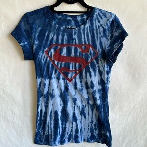 DC Comics Superman Supergirl tie dye tee, size L (11/13)